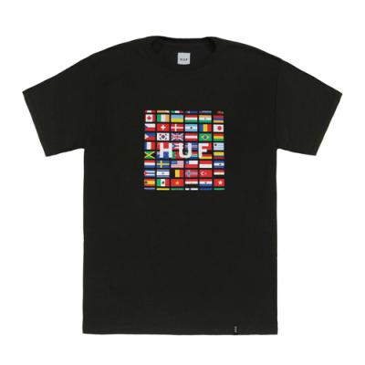 FLAG BOX LOGO TEE-BLK