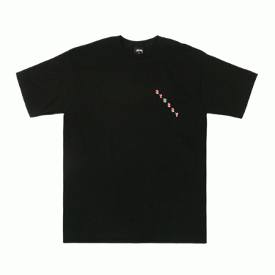 DIAGONAL TEE-BLK
