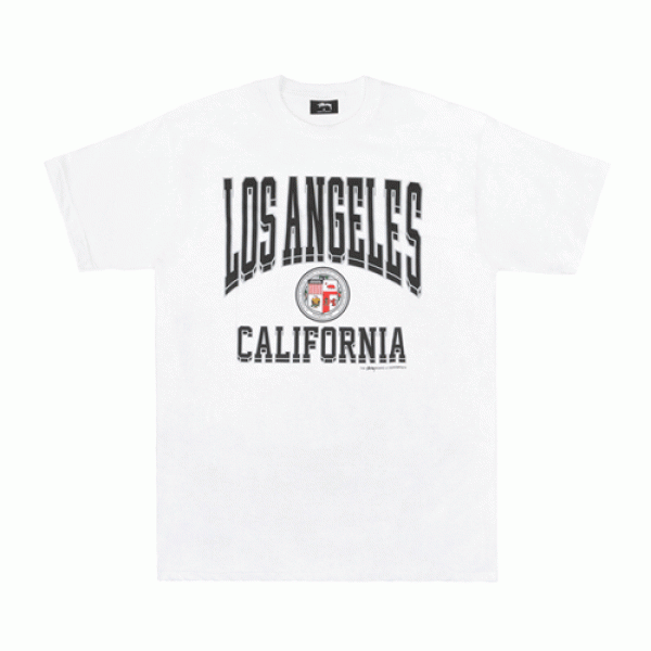 LOS ANGELES CALIPORNIA TEE-WHT