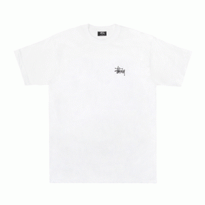BASIC STUSSY TEE-WHT