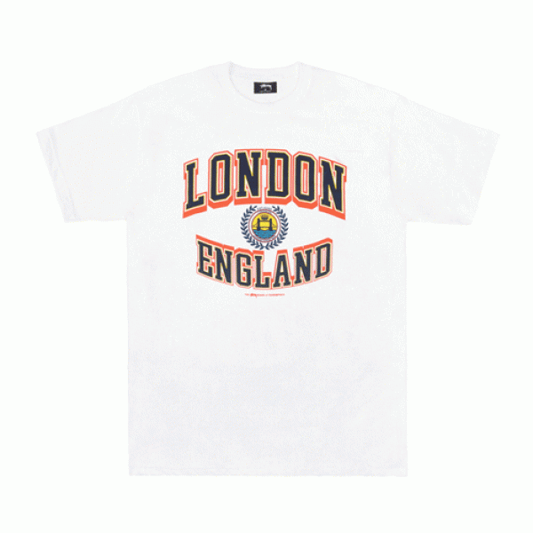 LONDON ENGLAND TEE-WHT