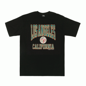 LOS ANGELES CALIPORNIA TEE-BLK