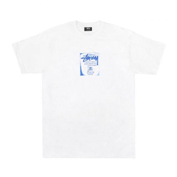 WT STAMP TEE-WHT