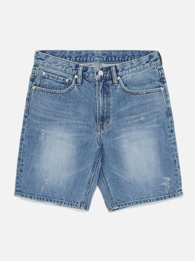 WASHED DENIM SHORTS (FSVD04)-[LIGHT BLUE]