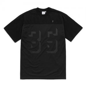 LAYERED MESH T-SHIRTS FS [BLACK]