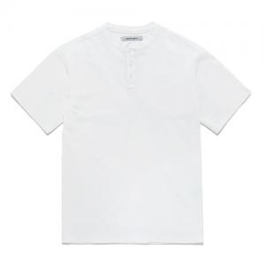 S/S HENLEY T-SHIRT FS [WHITE]