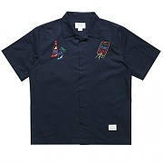 16 SUMMER BEACH SHIRTS-NAVY