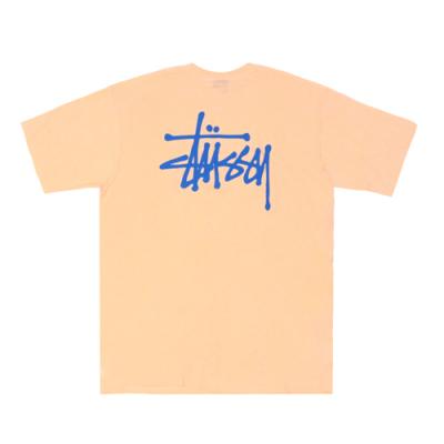 BASIC STUSSY TEE-PEACH