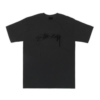SMOOTH STOCK PIG. DYED TEE-BLK(blk)
