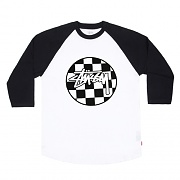 CHECKER RAGLAN-WHT