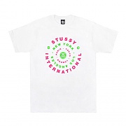 CITY CIRCLE TEE-WHT(pink)