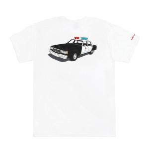 HUF x CHOC LA COP CAR TEE-WHT