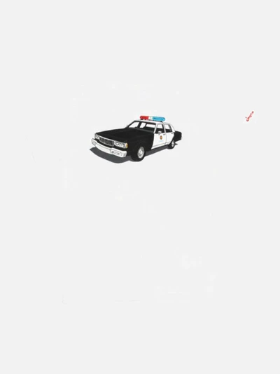 HUF x CHOC LA COP CAR TEE-WHT