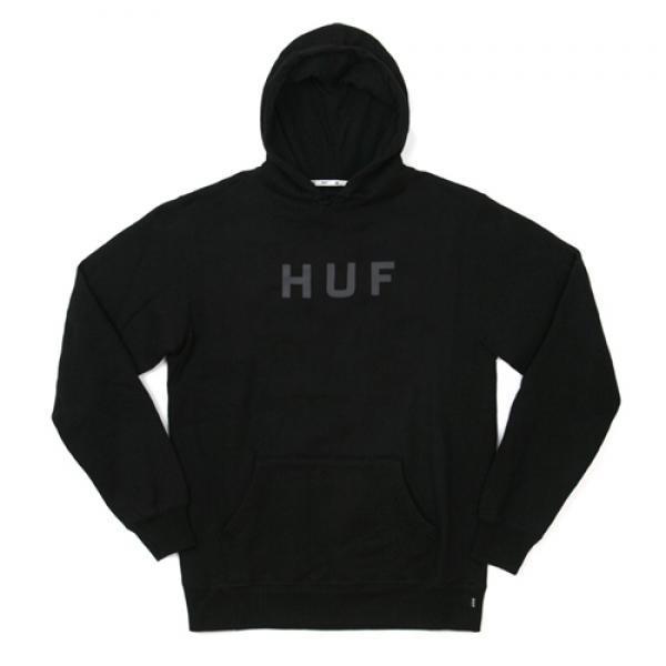 ORIGINAL LOGO PULLOVER FLEECE-BLK(GREY)