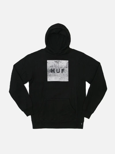 CONCRETE BOX LOGO PULLOVER FLEECE-BLK