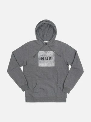 CONCRETE BOX LOGO PULLOVER FLEECE-GRY