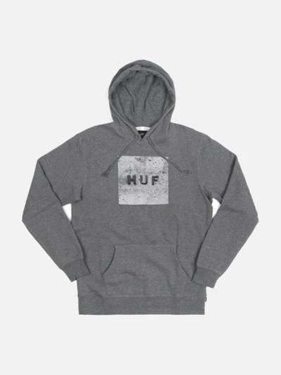 CONCRETE BOX LOGO PULLOVER FLEECE-GRY