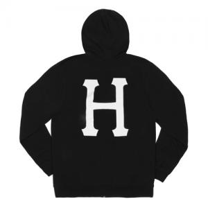 CLASSIC H PULLOVER FLEECE-BLK