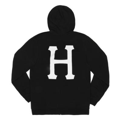 CLASSIC H PULLOVER FLEECE-BLK