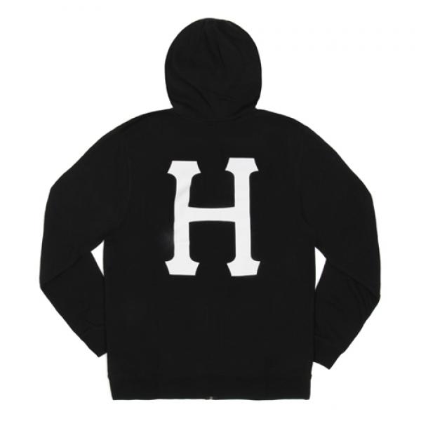 CLASSIC H PULLOVER FLEECE-BLK