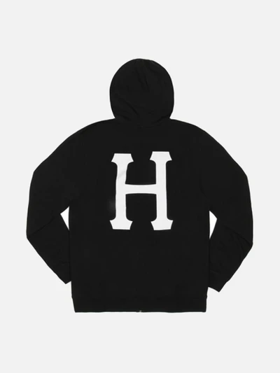 CLASSIC H PULLOVER FLEECE-BLK