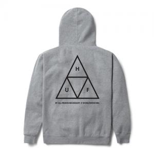 TRIPLE TRIANGLE PULLOVER FLEECE-H.GRAY