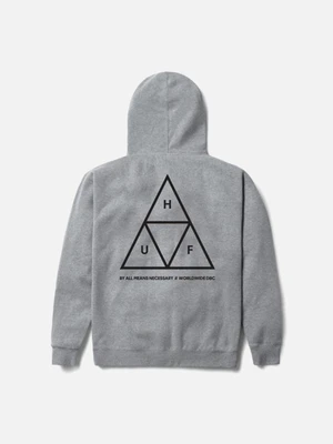 TRIPLE TRIANGLE PULLOVER FLEECE-H.GRAY