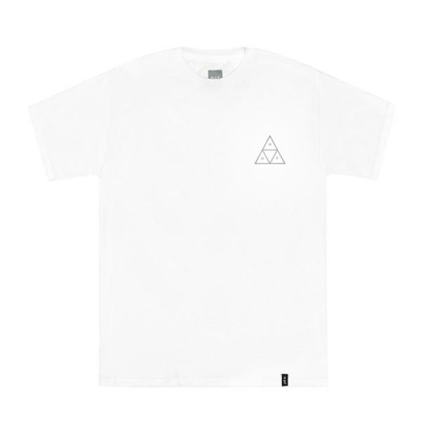 TRIPLE TRIANGLE TEE-WHT(gry)