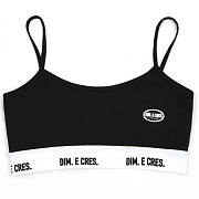 BAND MINI LOGO BRA TOP_BLACK