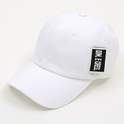 DIM LABEL BASEBALL CAP_WHITE