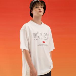 LINE LOGO BOXY T-SHIRT_WHITE