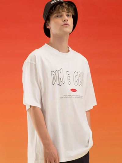 LINE LOGO BOXY T-SHIRT_WHITE