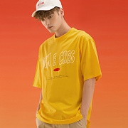 LINE LOGO BOXY T-SHIRT_YELLOW