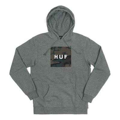 MUTED MILTARY BOX LOGO PULLOVER-GRY