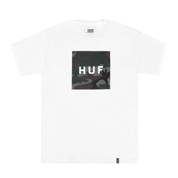 MUTED MILTARY BOX LOGO TEE-WHT
