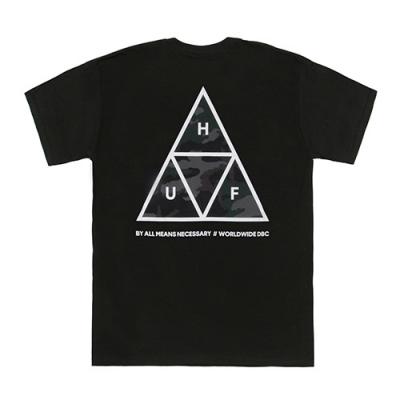 MUTED MILTARY TRIPLE TRIAGNLE TEE-BLK