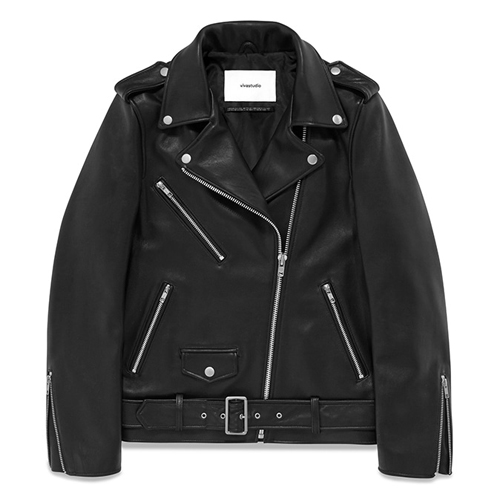 WOMENS LAMB SKIN RIDERS JACKET [BLACK](GSWL01)