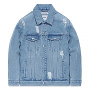 CRUSHED DENIM JACKET FA [ICE BLUE](FAVJ11)