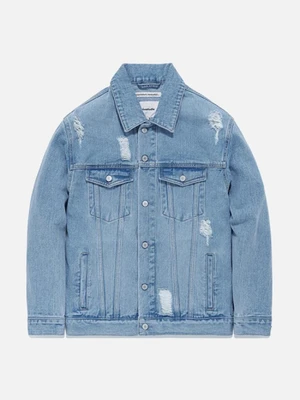 CRUSHED DENIM JACKET FA [ICE BLUE](FAVJ11)