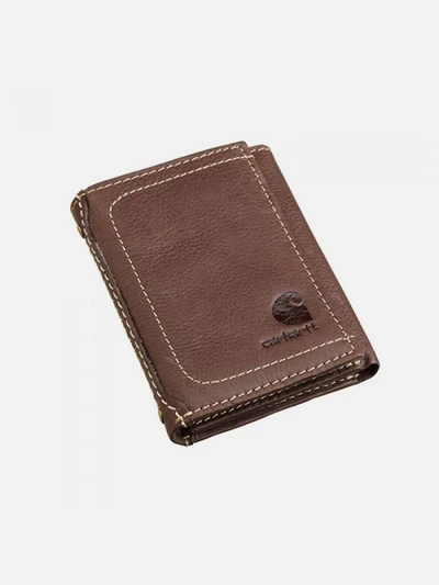 (B0000654/B0000209) 페블 트라이폴드 3단지갑 BROWN