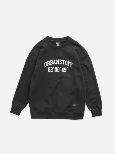 [URBAN STUFF] USF SLOGAN SWEATSHIRTS 4C (BLACK)