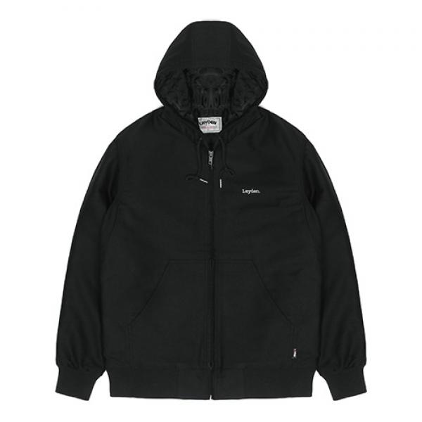 16 HOODED THERMAL JACKET-BLACK