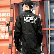 OVERSIZE SIDEZIP SHIRTS-BLACK