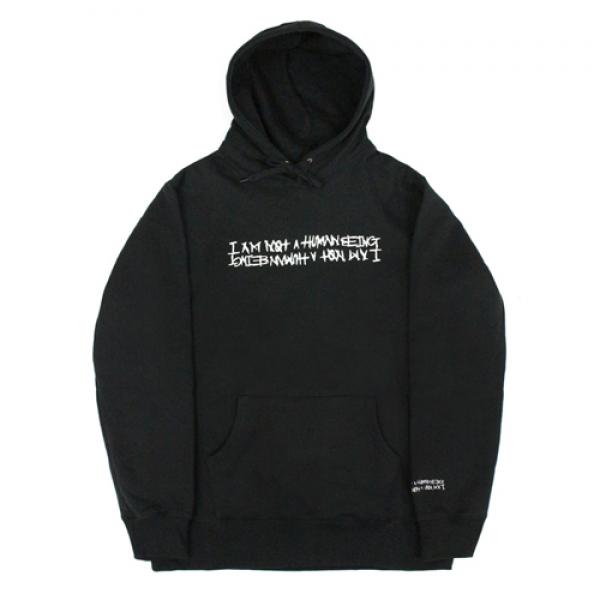 BASIC LOGO 2 HOODIE - BLACK