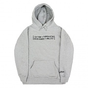 BASIC LOGO 2 HOODIE - GREY