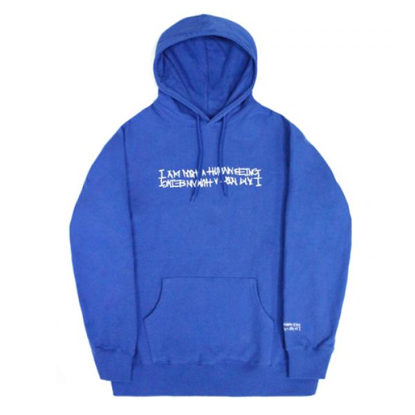 BASIC LOGO 2 HOODIE - BLUE