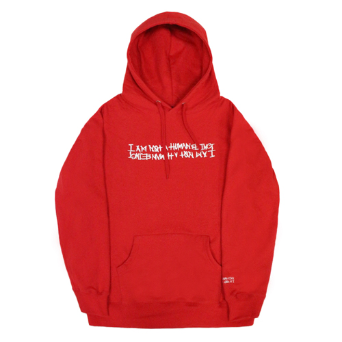 BASIC LOGO 2 HOODIE - RED