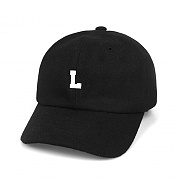 WOOL L LOGO 6-PANEL-BLACK