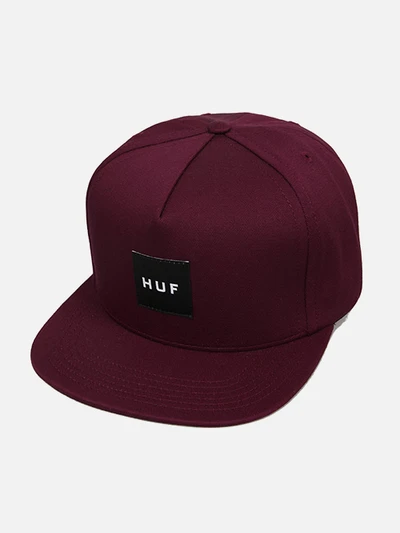 BOX LOGO SNAPBACK-WINE