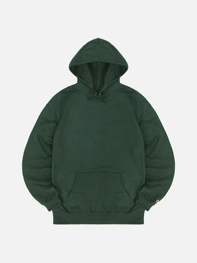 (S700) 파워블렌드 에코플리스 후드티 DARK GREEN